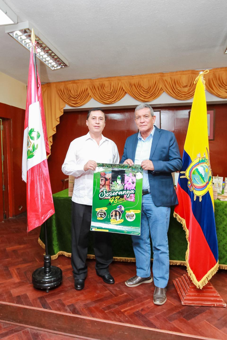 Autoridades Ecuatorianas Visitan Sullana Para Realizar Lanzamiento De La Agenda De Festividades De Los 48 Años Cantonización De Sozoranga
