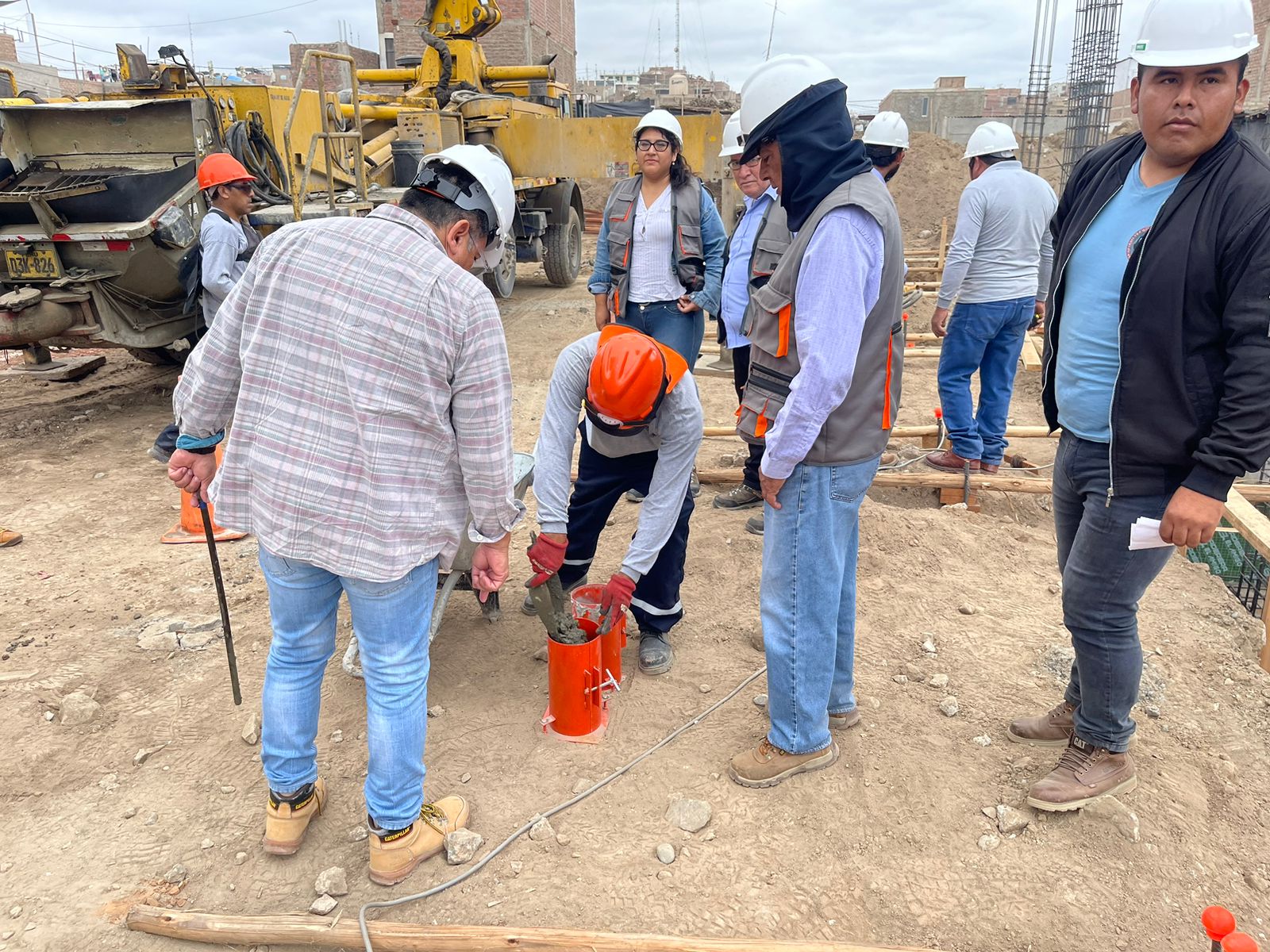 Avance de la Obra “Mejoramiento de los Servicios Educativos de la I.E.P. 20182 Abraham Valdelomar distrito de San Luis”