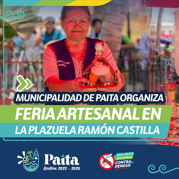 MPP organiza feria artesanal en la plazuela Ramón Castilla
