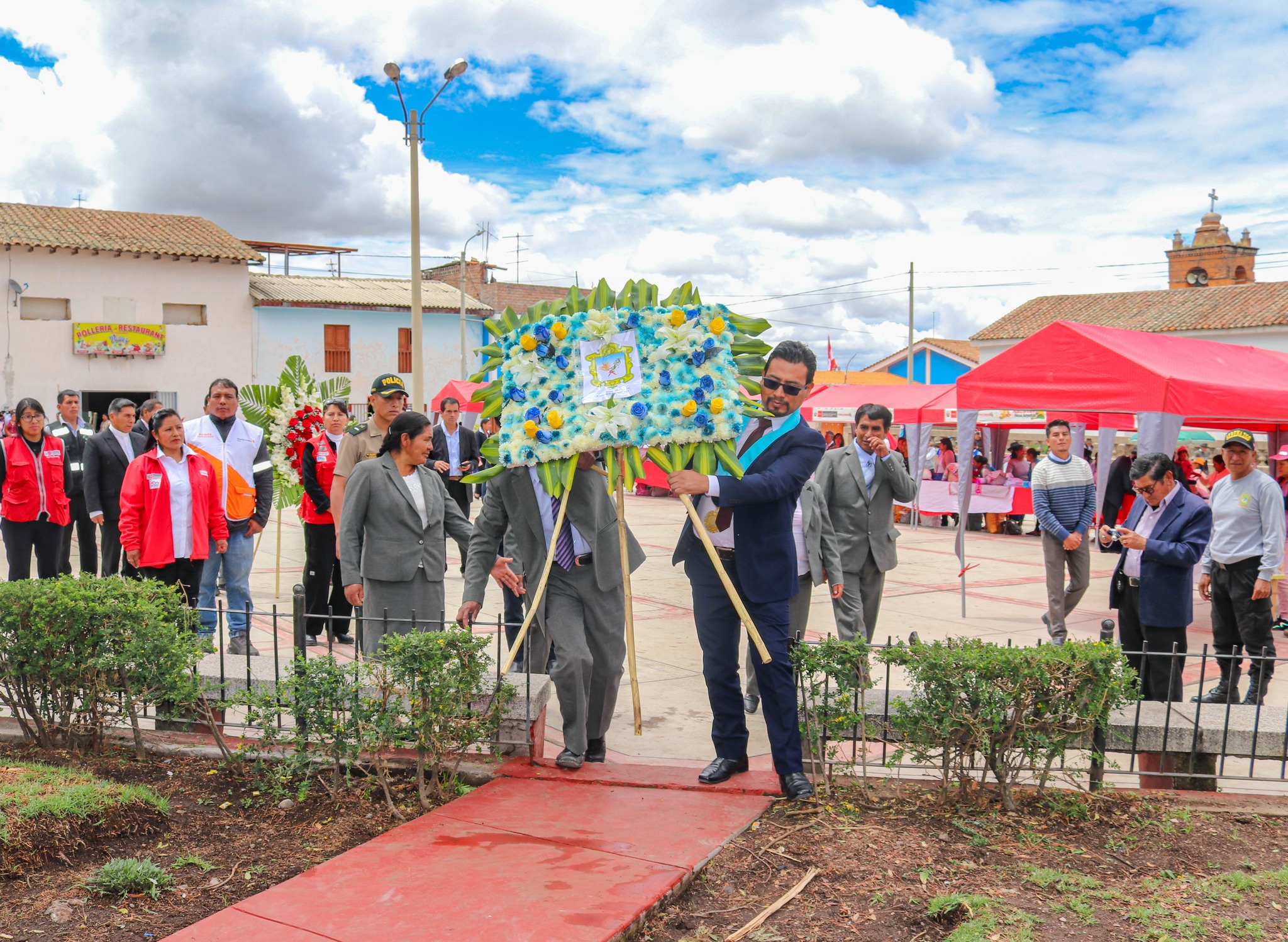 Homenaje al Teniente Coronel Mariano Sosa Lozano, hijo ilustre de Huamanguilla