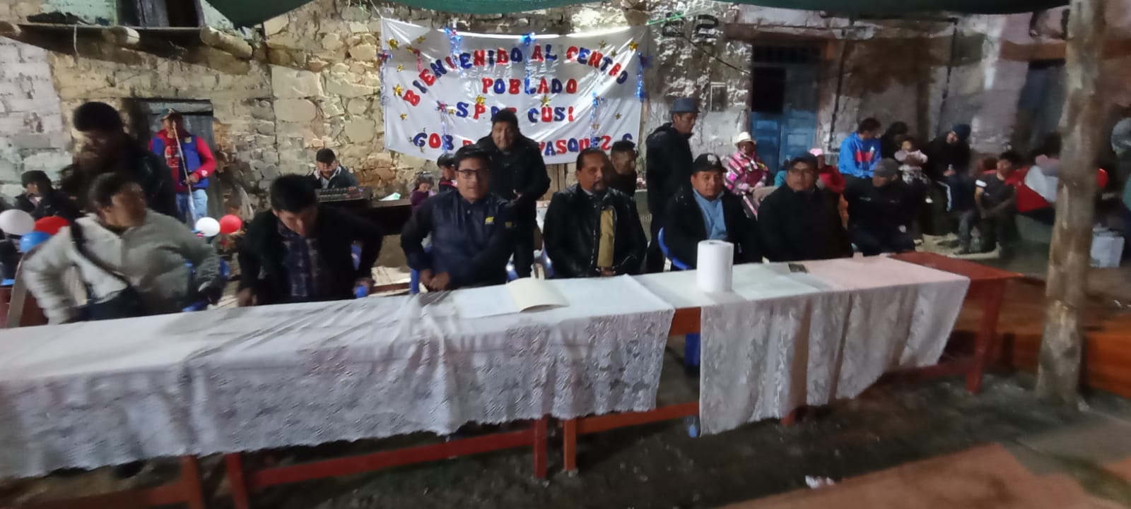 Colocan primera piedra para la nueva Construcción de la I.E.I. N° 422 del C.P. San Pedro de Cusi - Colonia - Yauyos