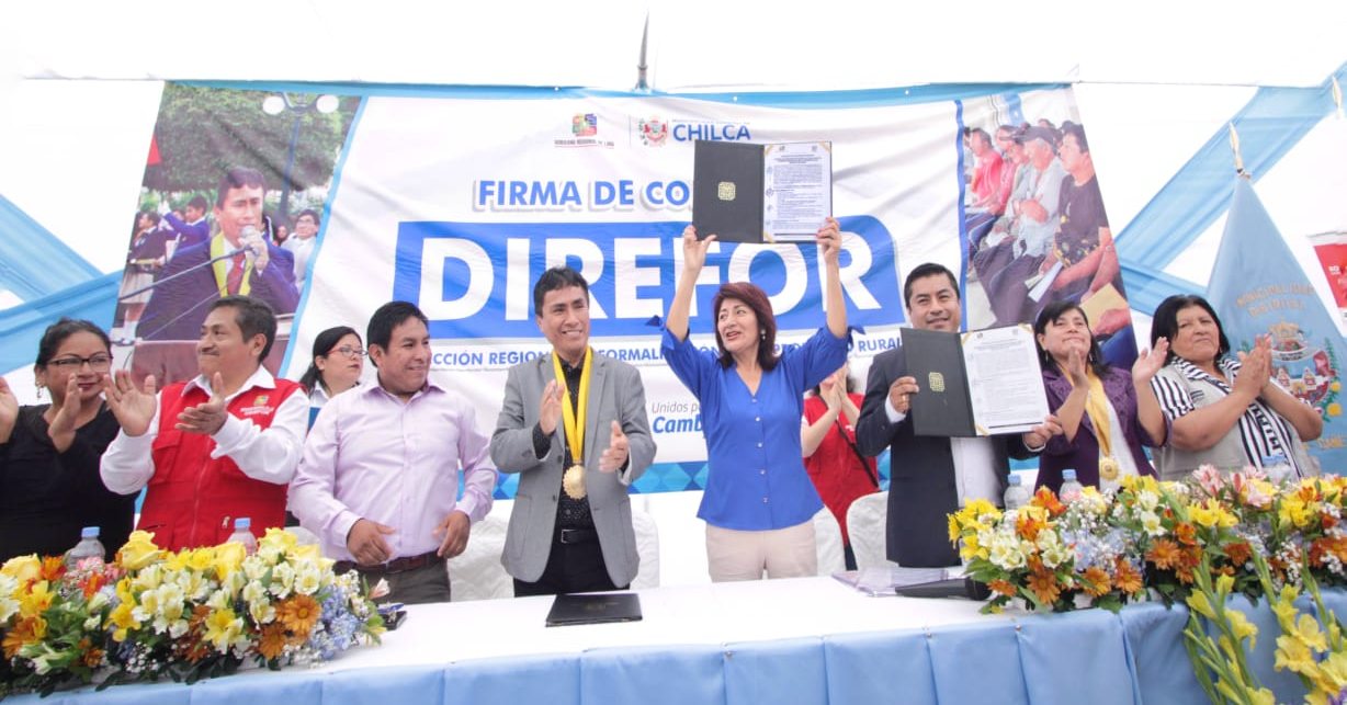 Firma convenio de Cooperación Interinstitucional entre el Gobierno Regional de Lima y la Municipalidad Distrital de Chilca