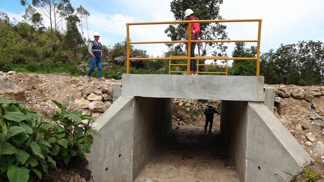 Fotografía del puente terminado