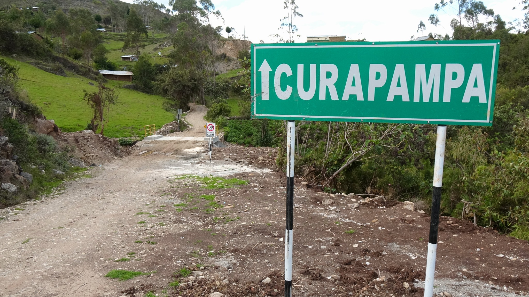 Vista desde el caserío Curapampa