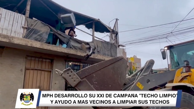 MPH desarrolló su XXI Campaña "Techo Limpio" y ayudó a más vecinos a limpiar sus techos