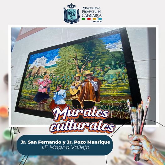 Visita nuestro mural ubicado en el Jr. San Fernando y Jr. Pozo Manrique - Referencia I.E. Magna Vallejo y comparte el arte de nuestros artistas en tus redes sociales 📸 y utiliza el hashtag