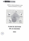 Vista preliminar de documento Plan Anual de Gestión de la Calidad del HCLLH, para el periodo 2023