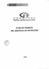 Vista preliminar de documento Plan de Trabajo del Servicio de Nutrición 2023 del HCLLH