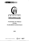 Vista preliminar de documento Plan Anual de la Oficina de Planeamiento Estratégico - 2023