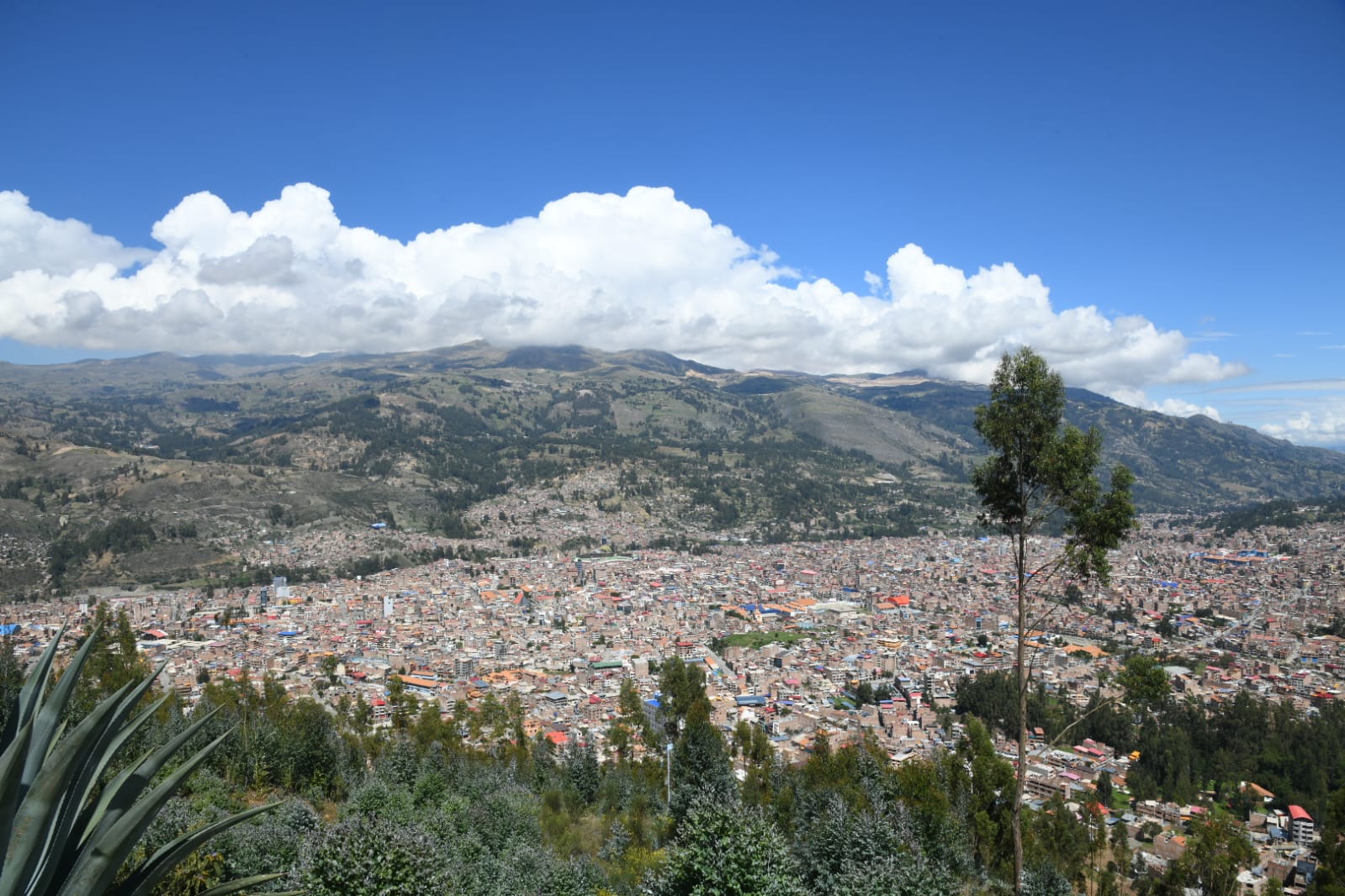 Vista panorámica de Huaraz