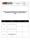 Vista preliminar de documento Manual de Procedimientos del Departamento de Enfermería del Servicio de Neonatología