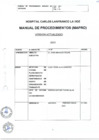 Vista preliminar de documento Manual de Procedimientos MAPRO - Servicio de Nutrición en el HCLLH - 2023