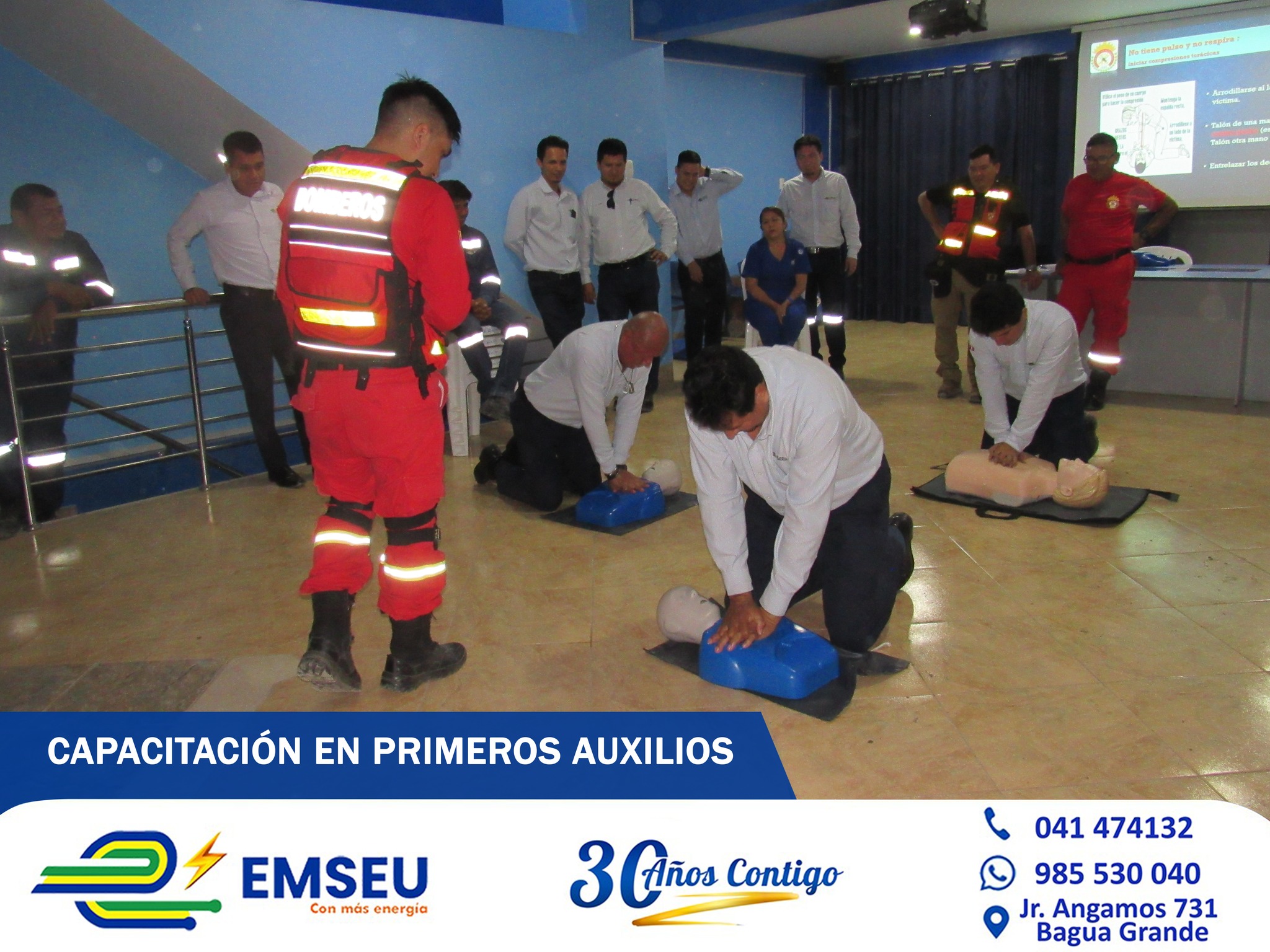 Capacitación de Primeros Auxilios para el equipo de EMSEU S.A.C.
