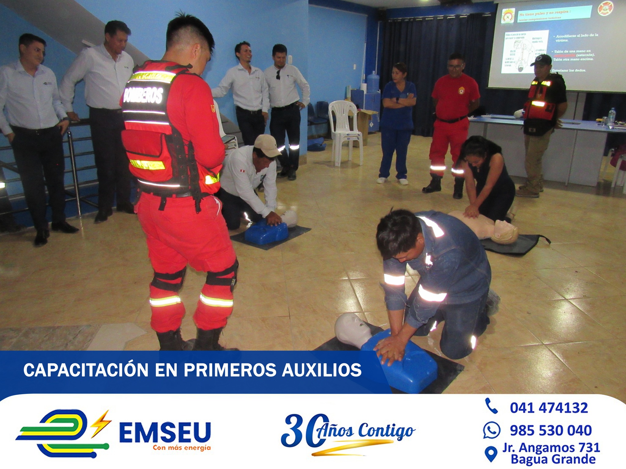 Capacitación de Primeros Auxilios para el equipo de EMSEU S.A.C.