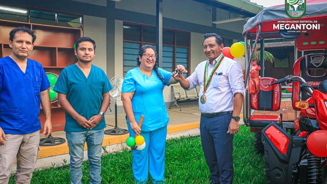 Autoridades y servidores públicos de la comuna de Megantoni hicieron importante donativo al centro de salud #Camisea