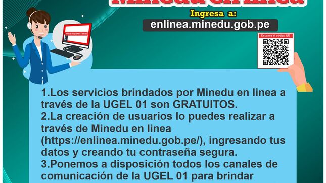 Gratuidad de la inscripción de Minedu en Línea