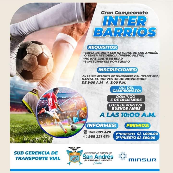 CAMPEONATO INTERBARRIOS 