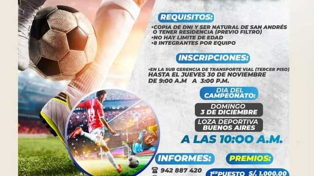 CAMPEONATO INTERBARRIOS 