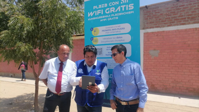 GORE logra que más centros poblados de Sullana cuenten con wifi gratuito