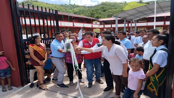 Pronied y Municipalidad Distrital de Alto Saposoa inauguraron nuevas instalaciones de la IE Augusto Salazar Bondy en la región San Martín