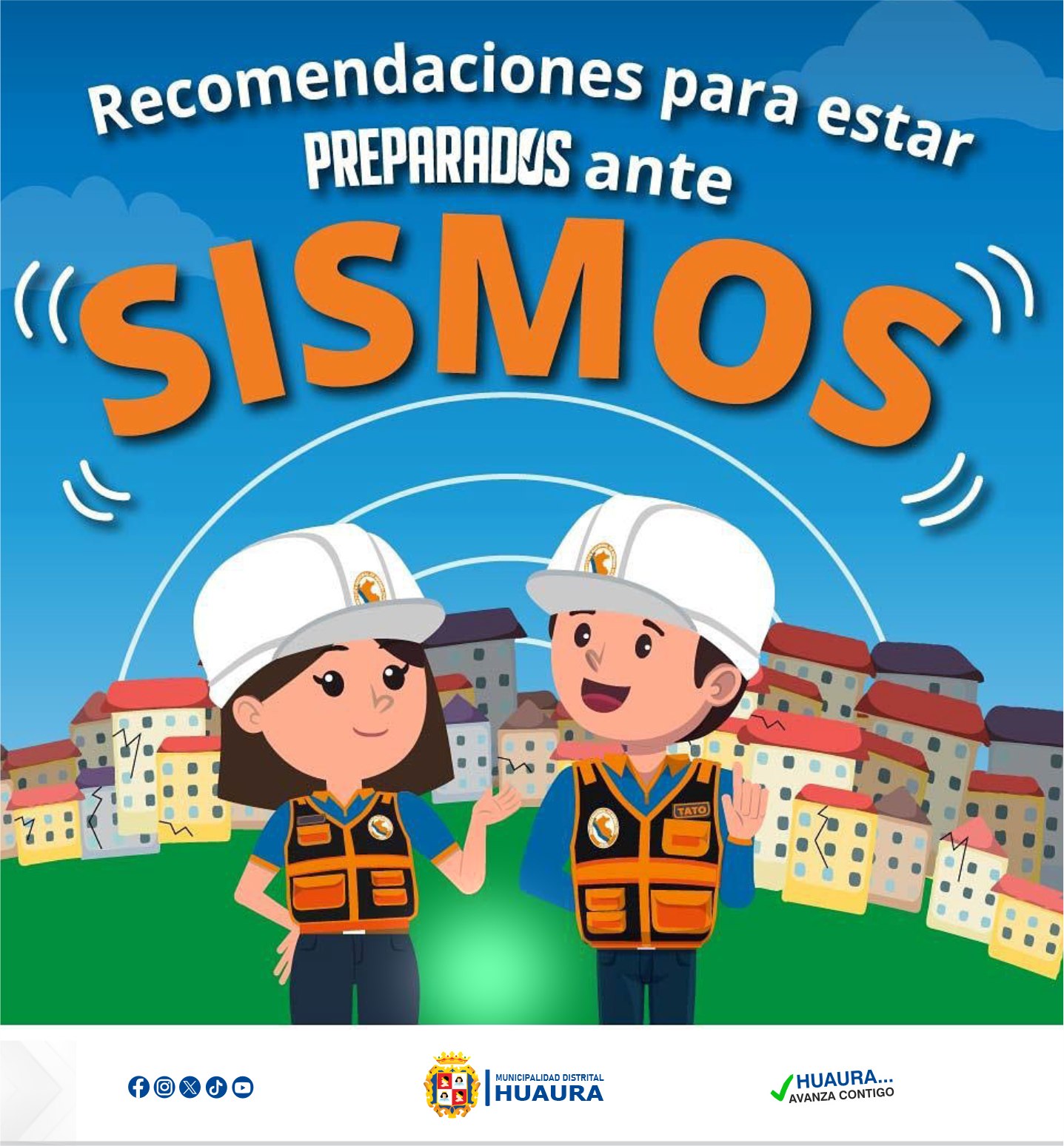 #PrepáratePerú Recomendaciones para estar PREPARADOS ante  SISMOS