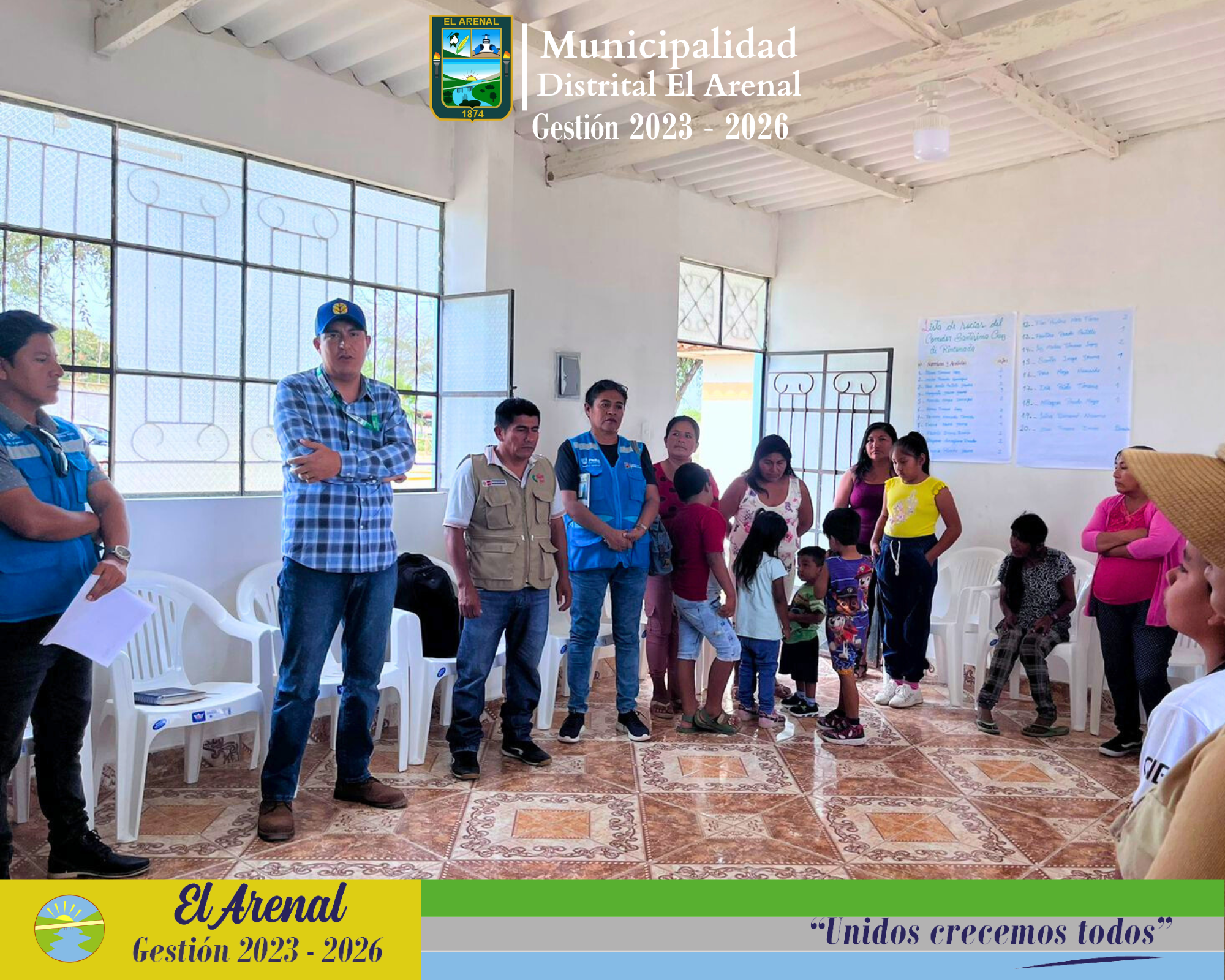 Foto de la inauguración del Comedor Popular Santísima Cruz del Anexo Rinconada