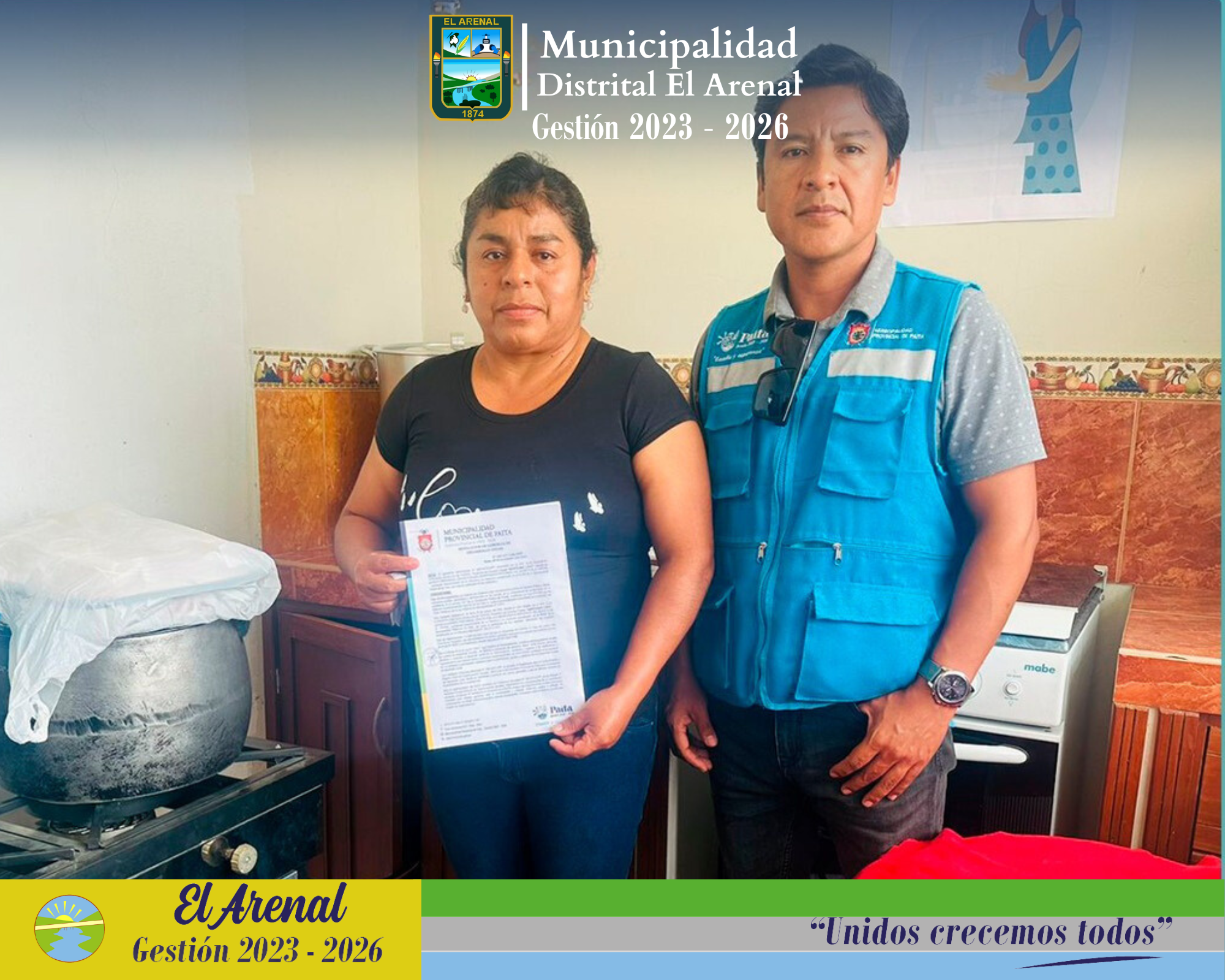 Foto de la inauguración del Comedor Popular Santísima Cruz del Anexo Rinconada