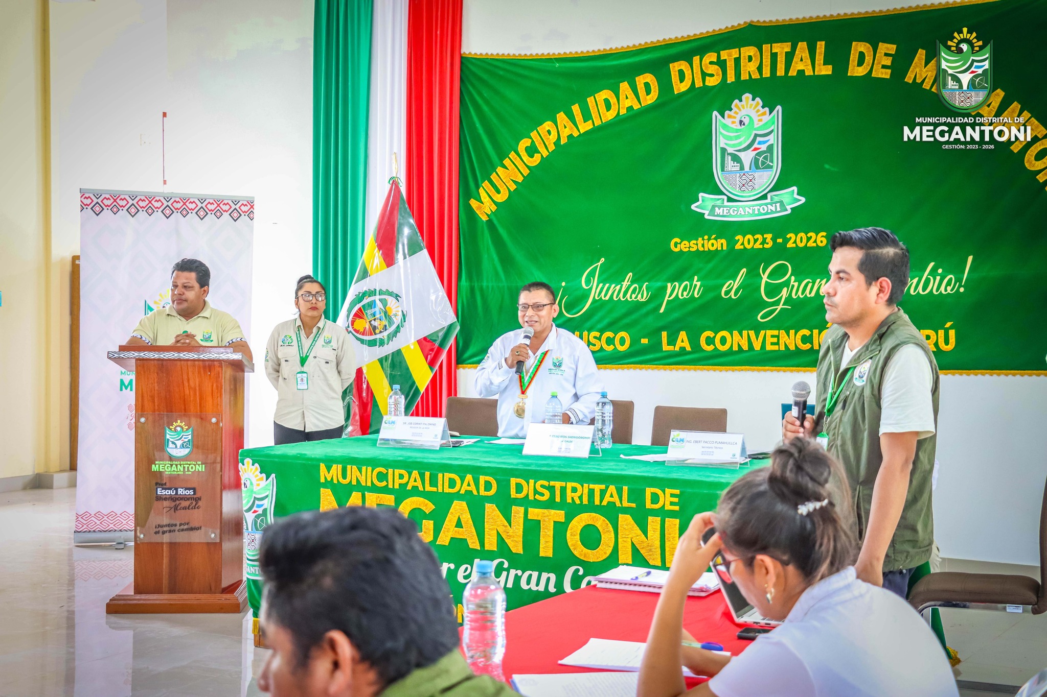 Comisiรณn ambiental municipal (CAM) de Megantoni pone en marcha Plan de Trabajo para la protecciรณn del medio ambiente