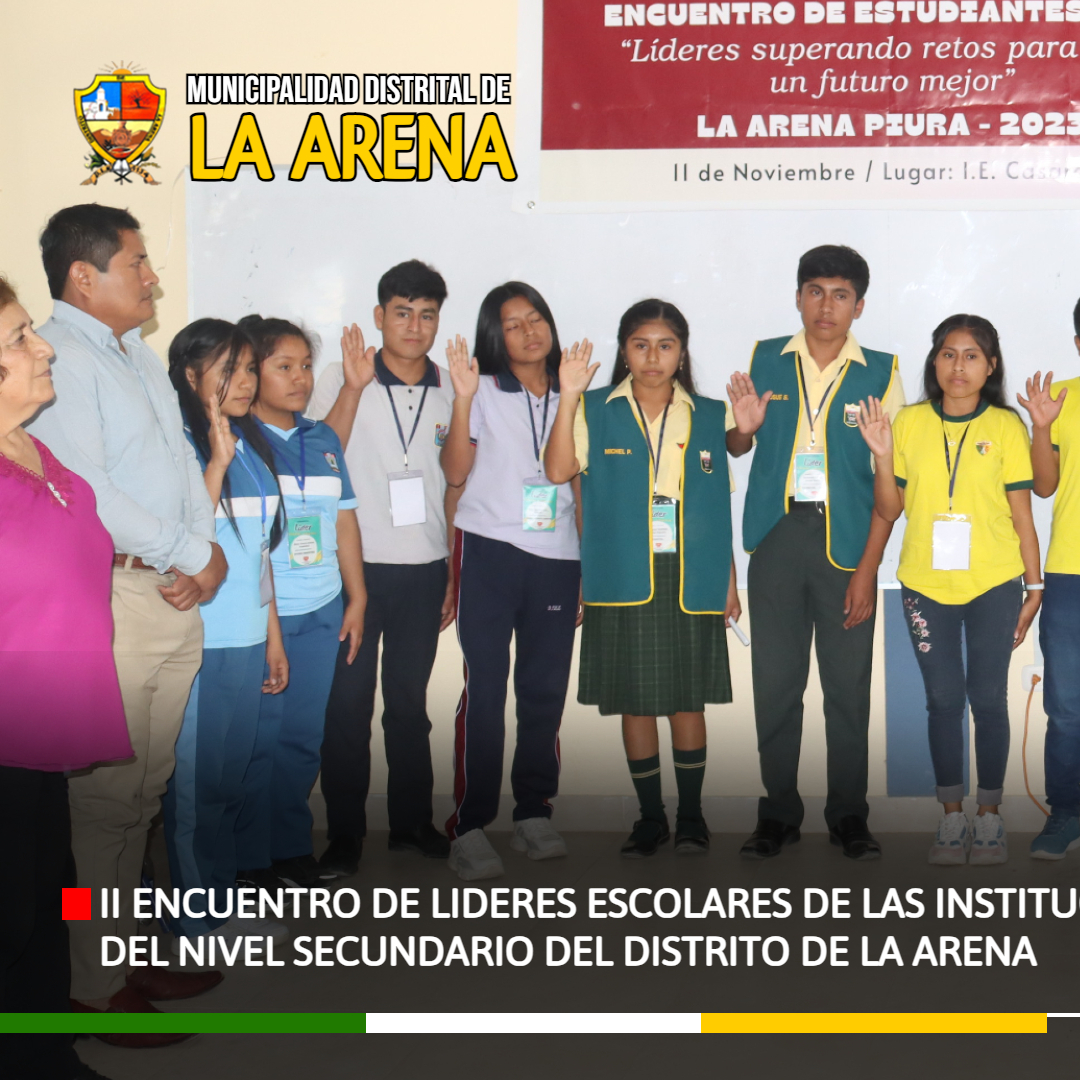 LIDERES ESCOLARES LA ARENA 2023