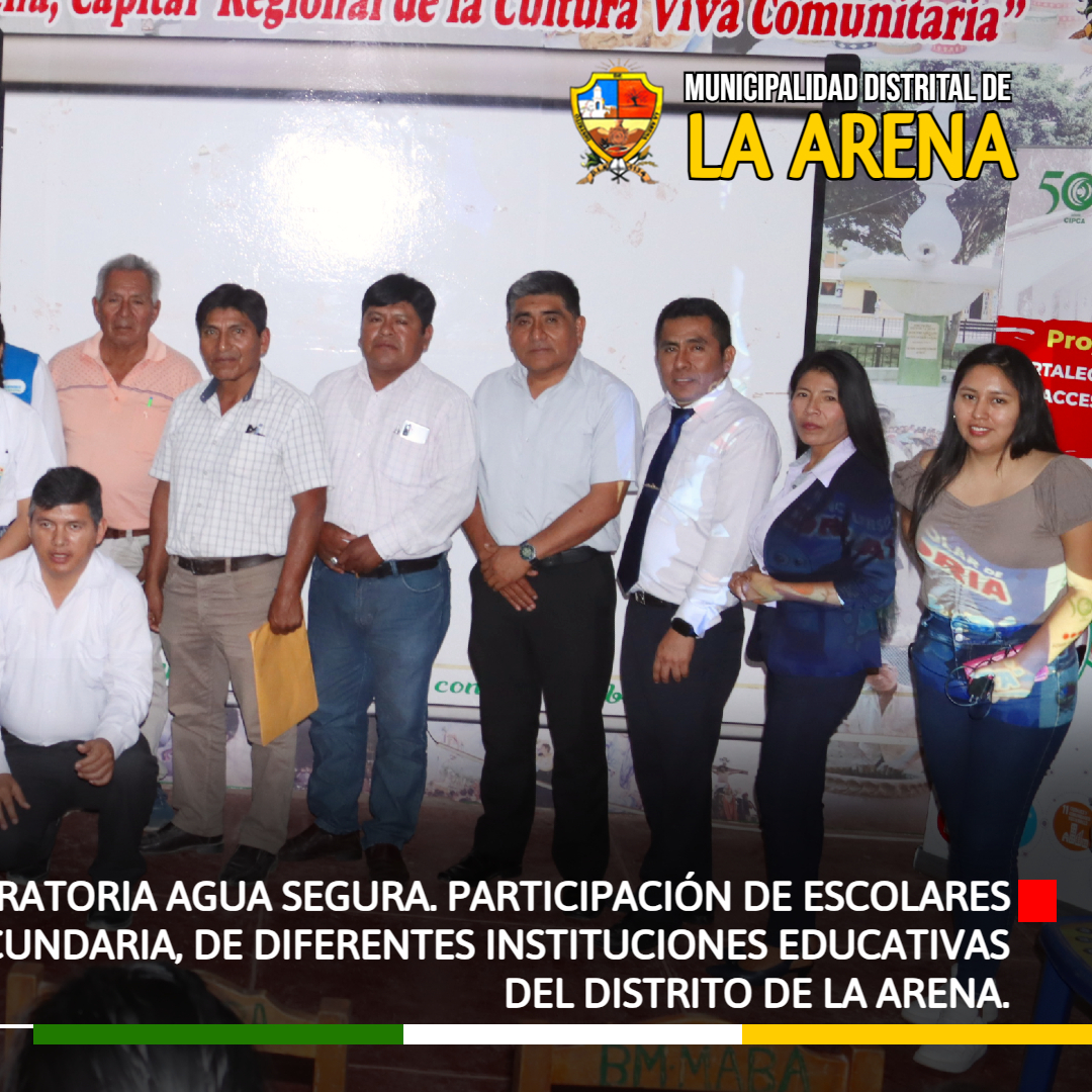 CONCURSO AGUA SEGURA LA ARENA 2023