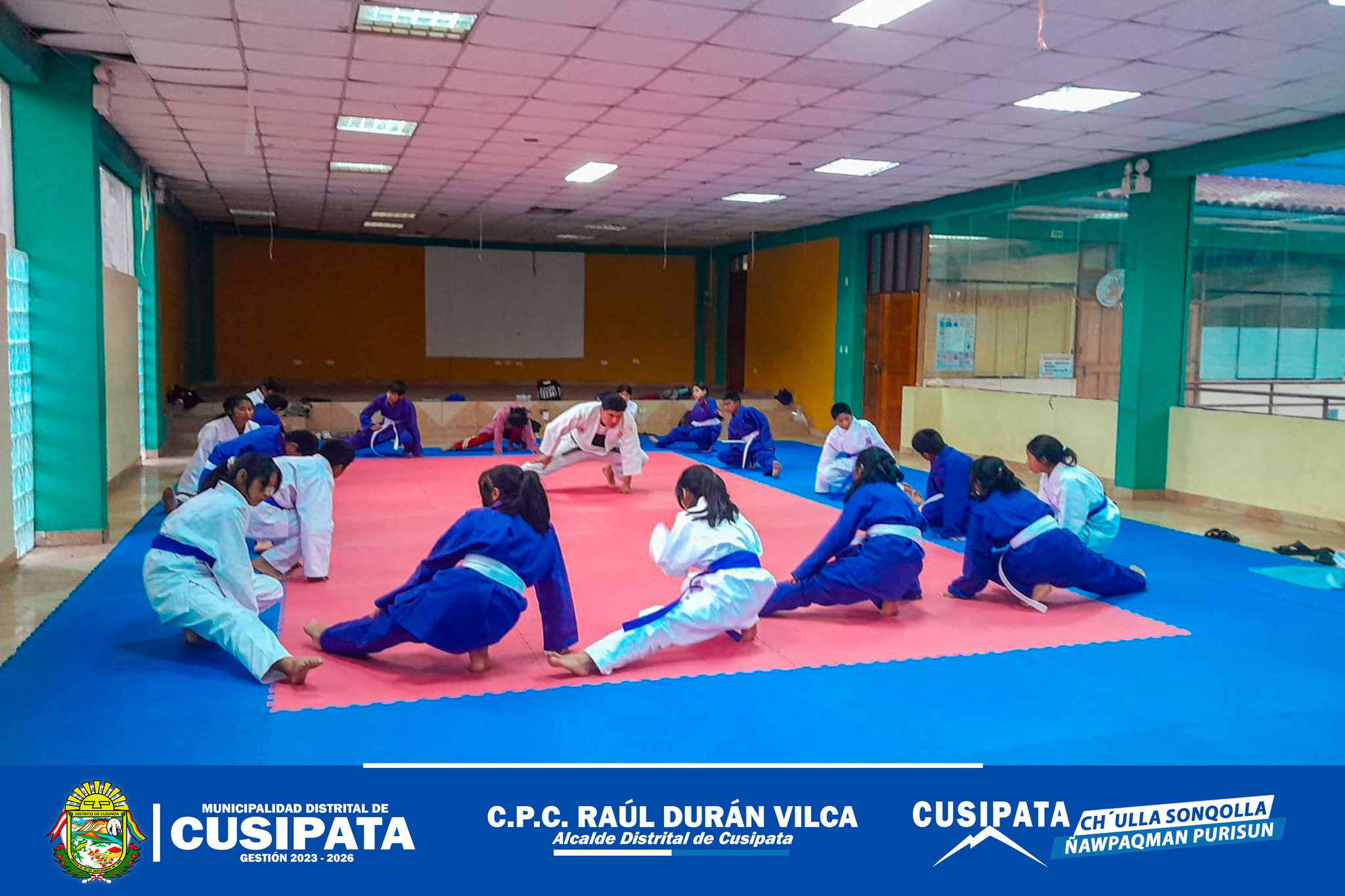 La academia de judo