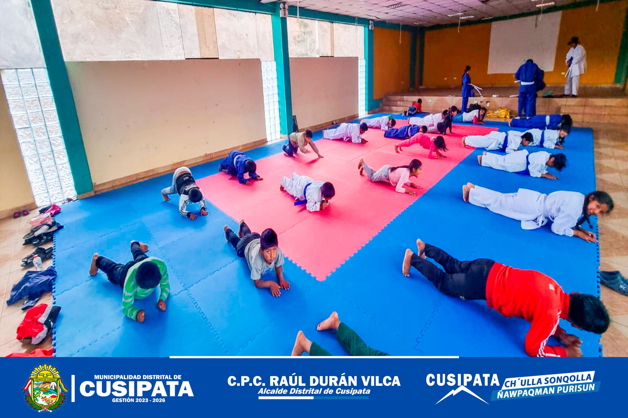 La academia de judo