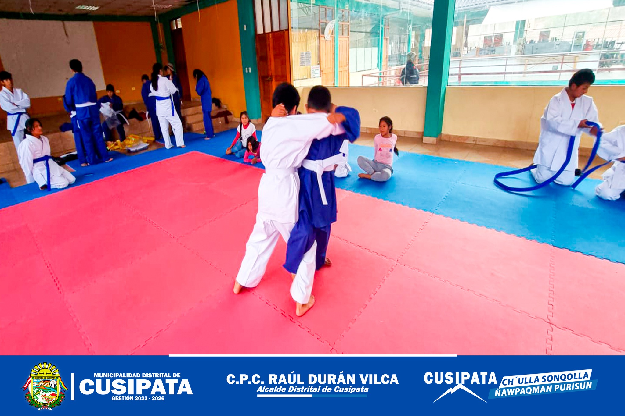 La academia de judo