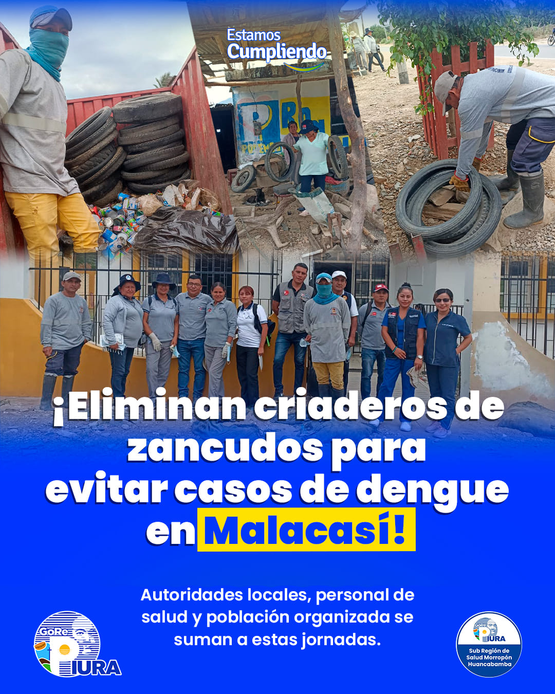 Elimina criaderos de zancudos para evitar casos de dengue en Malacasí.