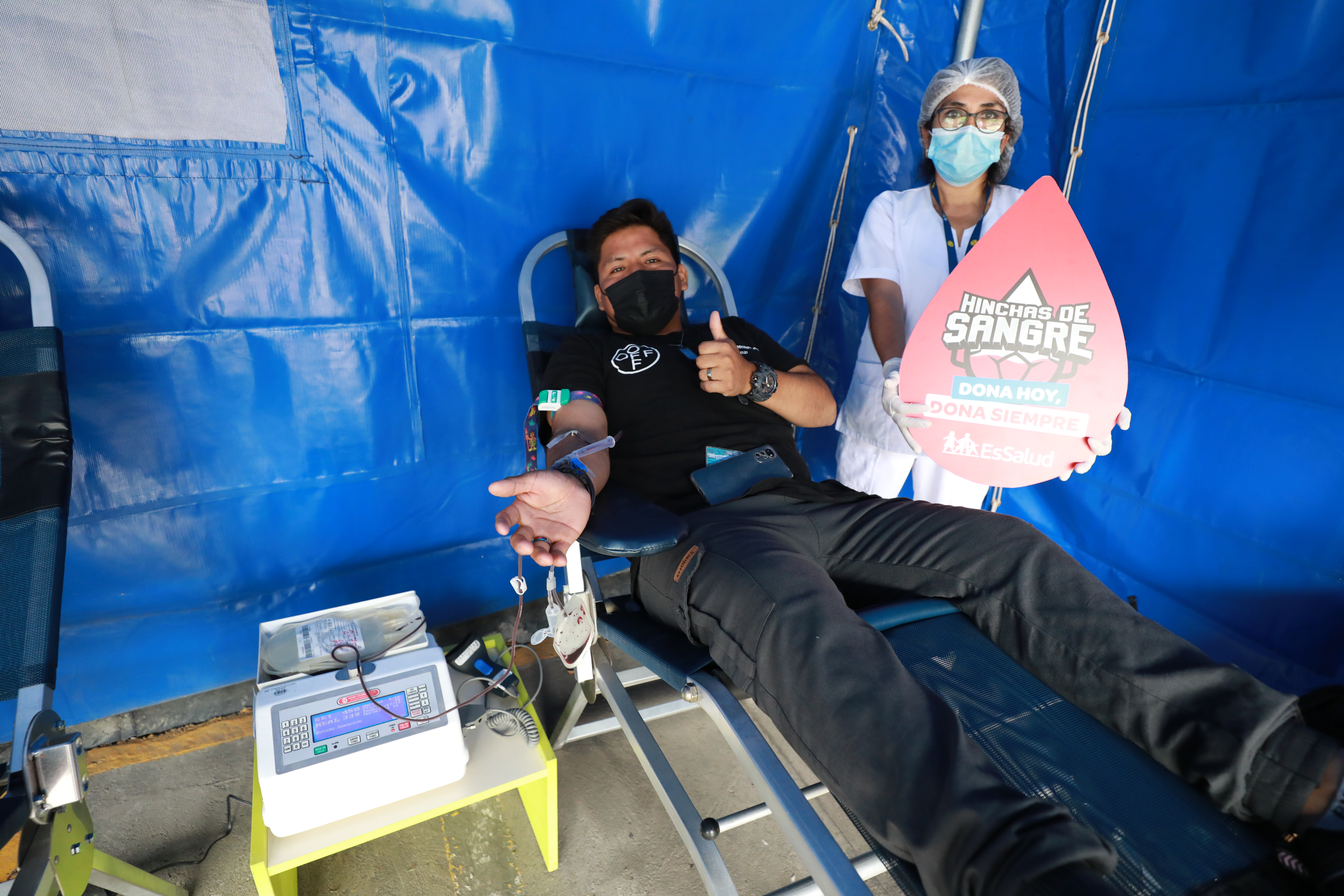 Campaña de donación de sangre en la Universidad Nacional de Ingeniería 