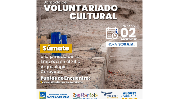 ¡Jornada de voluntariado cultural: limpieza de sitio arqueológico Curayacu!