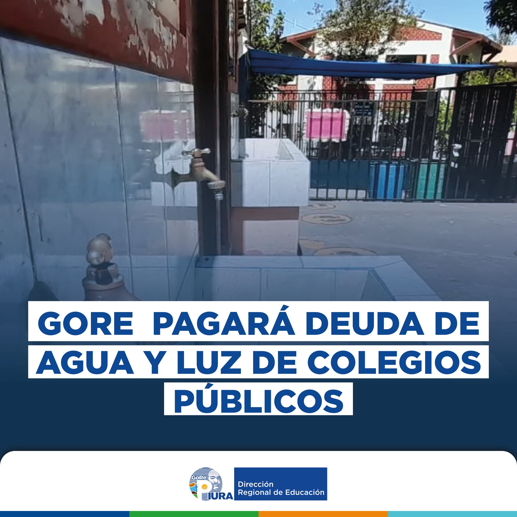 Noticia Gore Pagará Deuda de Agua y Luz de Colegios Públicos.