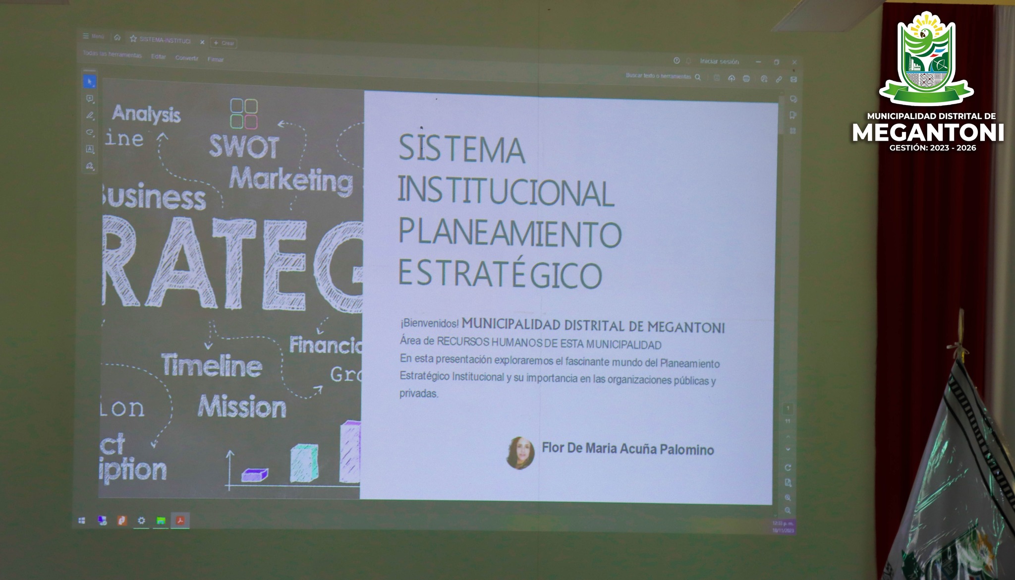Personal administrativo de la municipalidad de #Megantoni recibe capacitación en sistema institucional y planeamiento estratégico