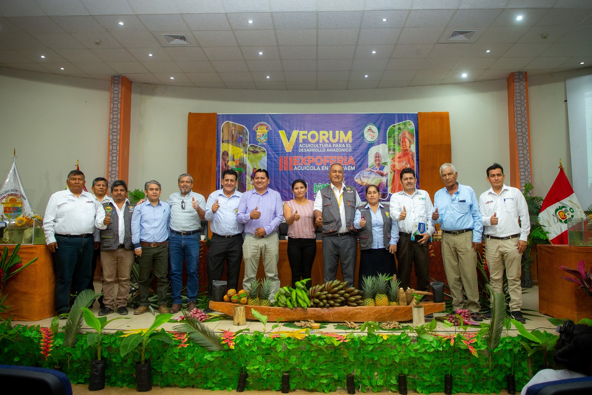 V fórum "Acuicultura para el desarrollo amazónico" y la III Expoferia acuícola en Kimbiri
