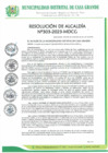 Vista preliminar de documento Resolución de Alcaldía 303-2023