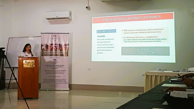 Cancillería Puerto Maldonado participa de taller acerca de avances en la política nacional frente a la trata de personas