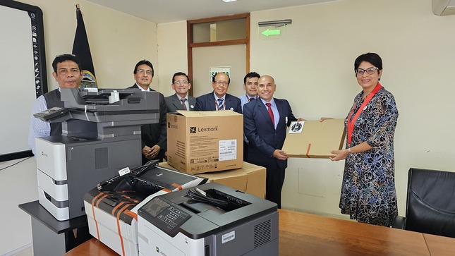 Fortalecemos con equipos informáticos el Juzgado de Paz Letrado de Pacaipampa