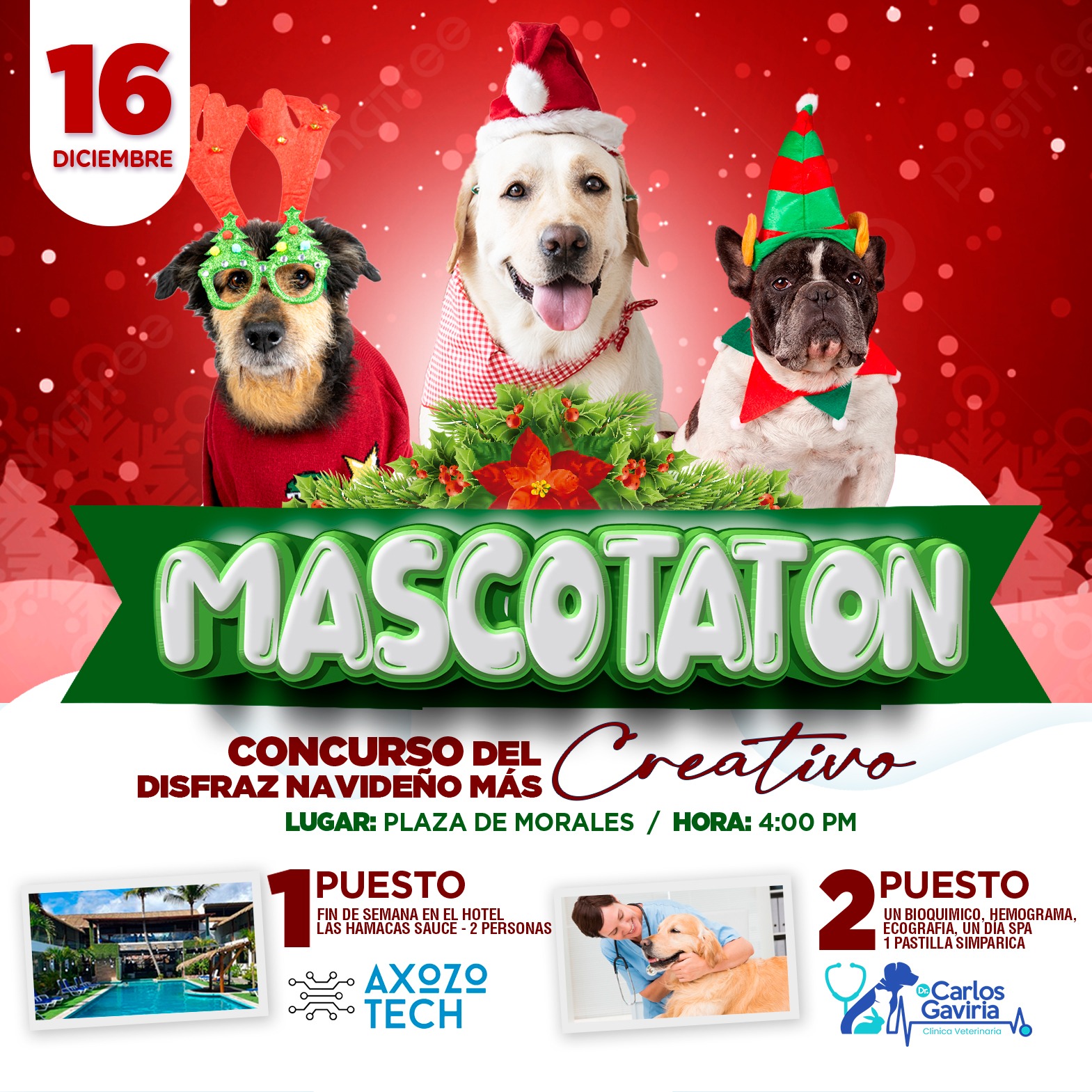 EVENTO MASCOTATON 2023 Y CONCURSO DEL DISFRAZ NAVIDEÑO MAS CREATIVO, SE REALIZARÁ EN EL DISTRITO DE MORALES.