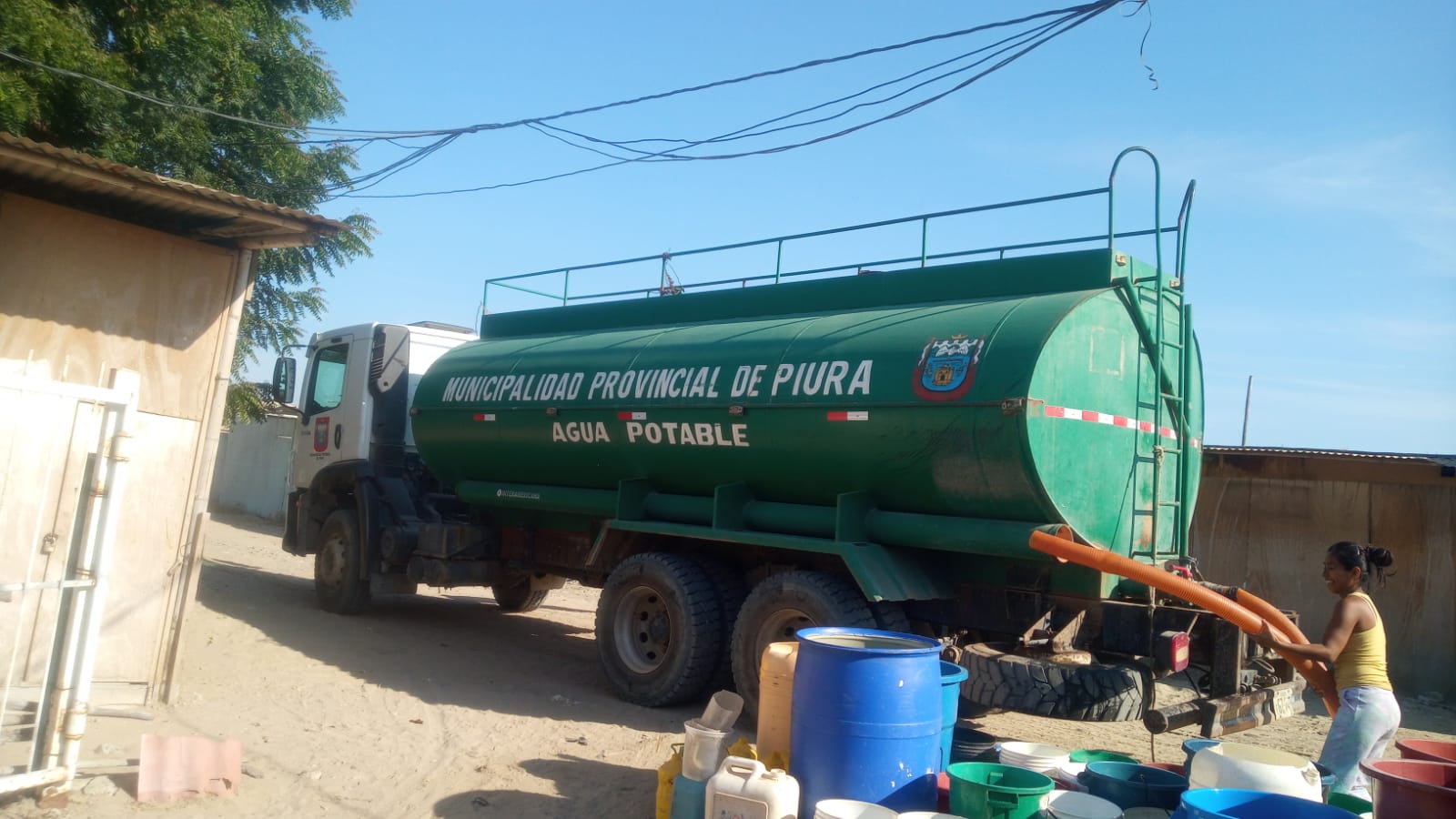 MPP abasteció de agua potables a diversos sectores de Piura