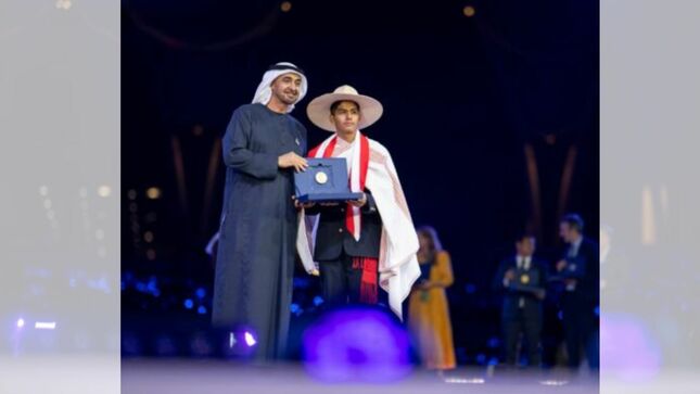 Estudiantes del COAR La Libertad reciben premio Zayed a la Sostenibilidad en el marco de la COP28