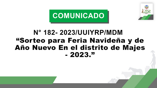 Comunicado 182 PNG