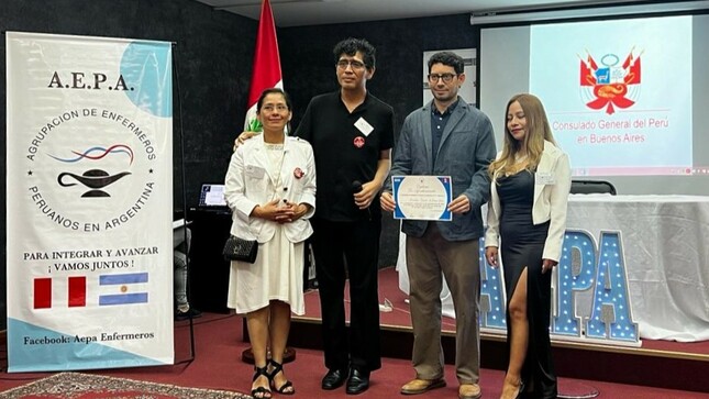 Consulado General del Perú en Buenos Aires reconoce la labor de los enfermeros peruanos en Argentina