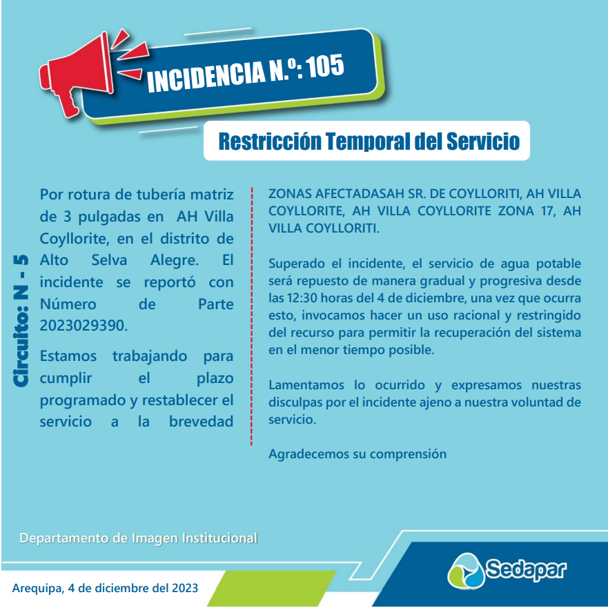 Restricción Temporal del Servicio