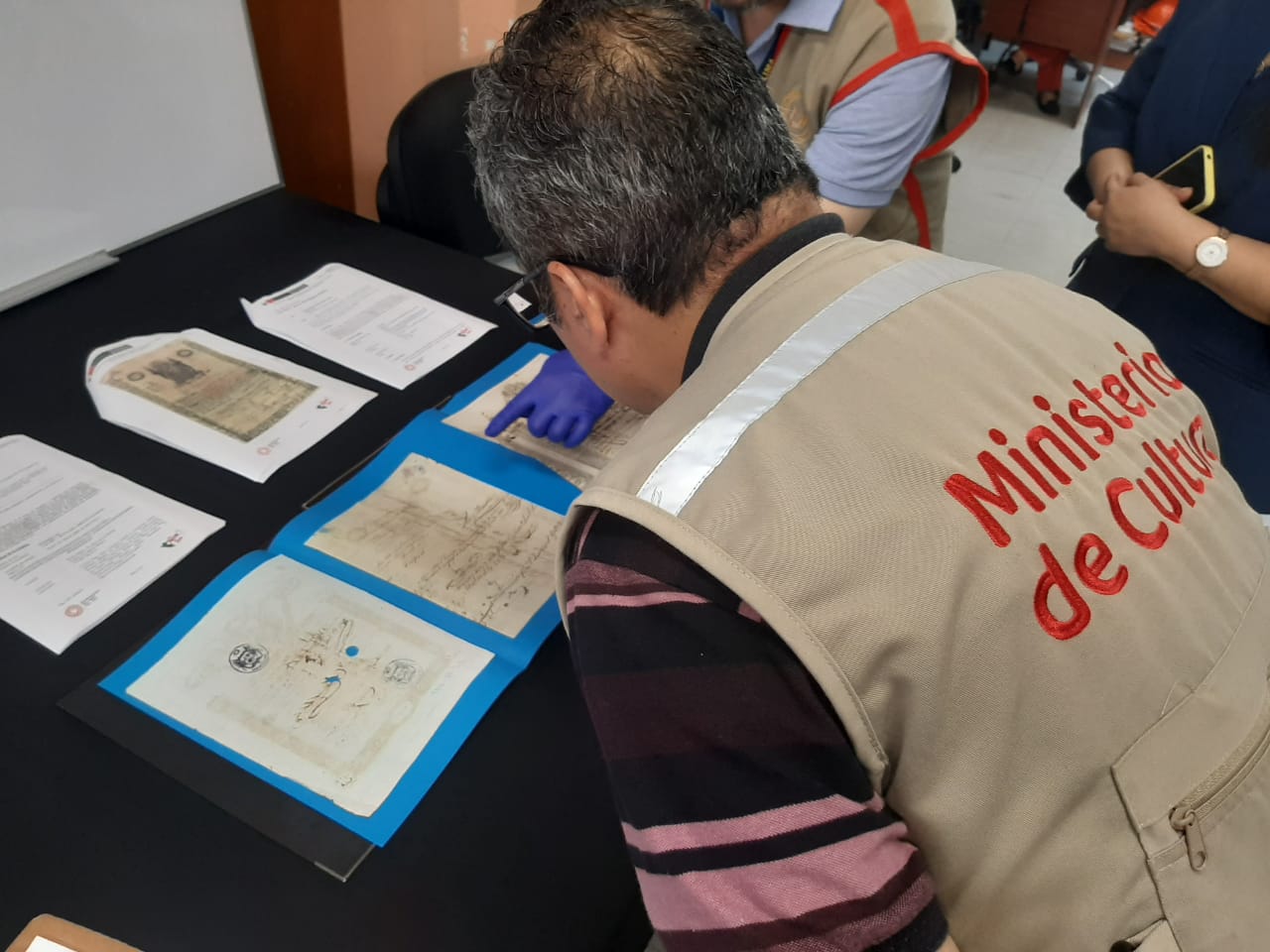 Ministerio de Cultura verificó la repatriación de tres bienes documentales procedentes de Bélgica