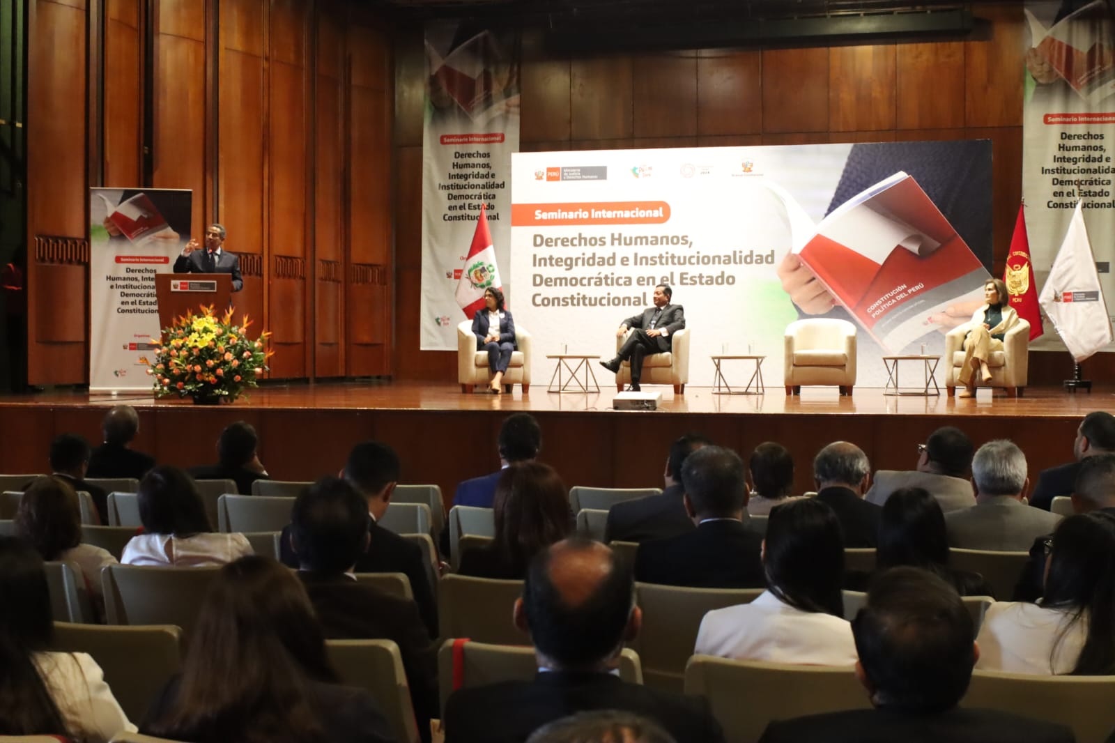 Presidente del TC Francisco Morales inauguró seminario sobre DD.HH., Integridad e Institucionalidad Democrática en el Estado Constitucional